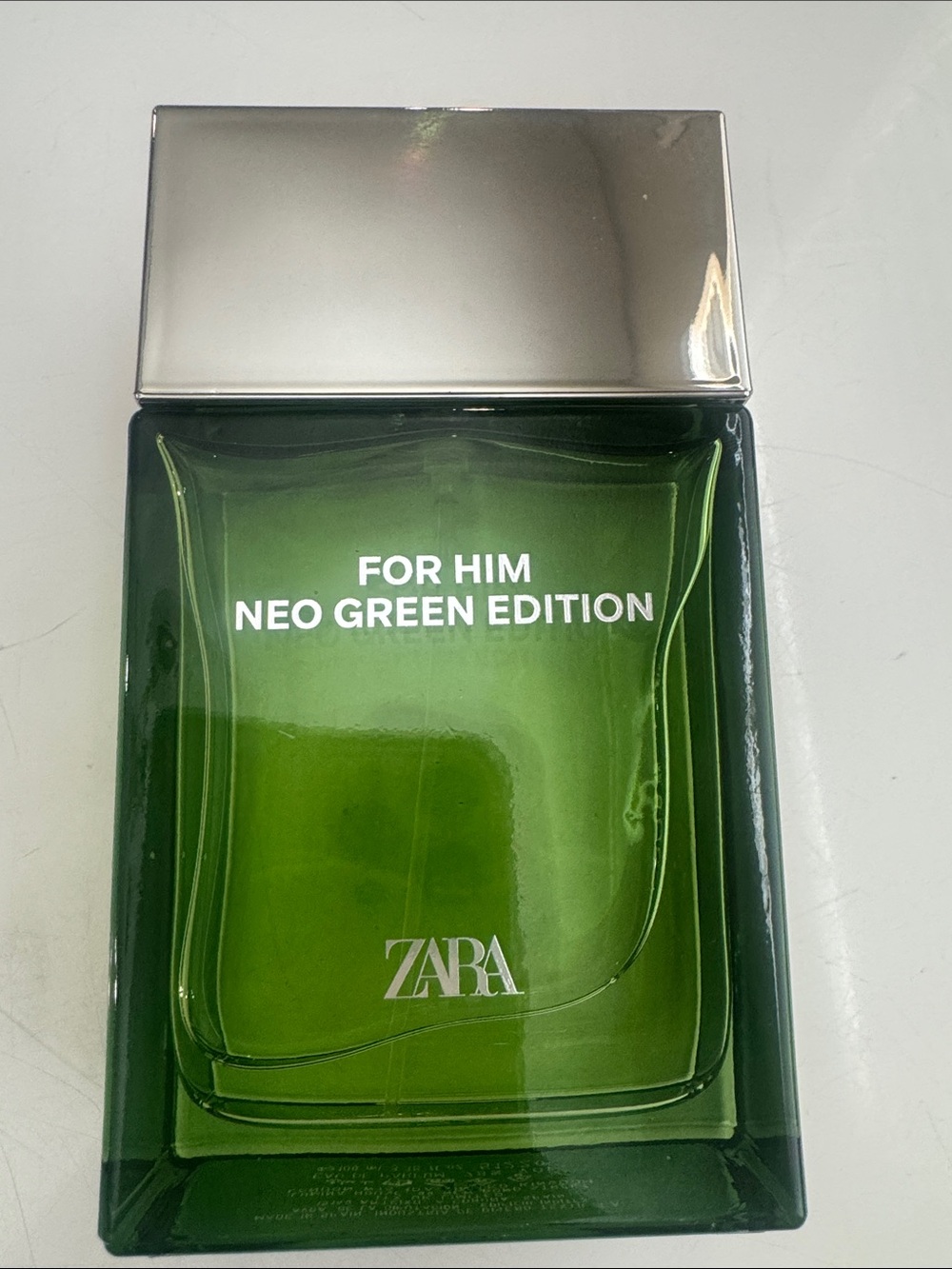 Zara For Him Neo Green Edition - Emerald Green with Silver Cap